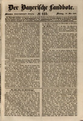 Der Bayerische Landbote Montag 20. Mai 1850