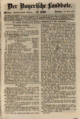 Der Bayerische Landbote Sonntag 30. Juni 1850