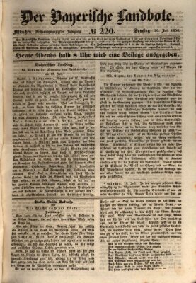 Der Bayerische Landbote Samstag 20. Juli 1850