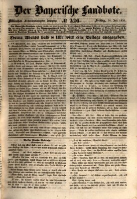 Der Bayerische Landbote Freitag 26. Juli 1850