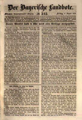 Der Bayerische Landbote Freitag 9. August 1850