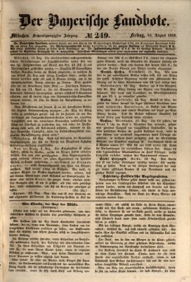 Der Bayerische Landbote Freitag 16. August 1850