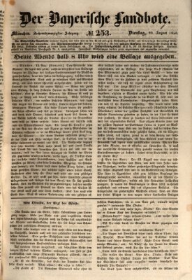 Der Bayerische Landbote Dienstag 20. August 1850