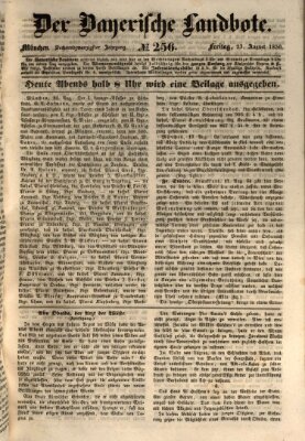 Der Bayerische Landbote Freitag 23. August 1850