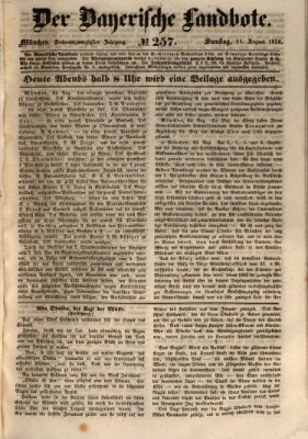 Der Bayerische Landbote Samstag 24. August 1850