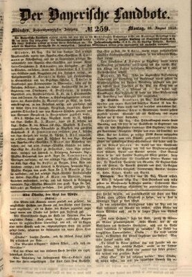 Der Bayerische Landbote Montag 26. August 1850