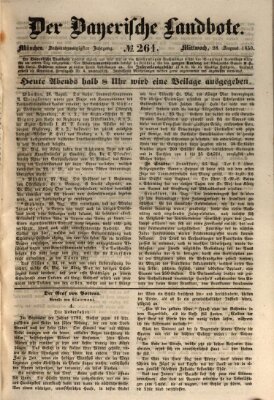 Der Bayerische Landbote Mittwoch 28. August 1850