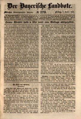 Der Bayerische Landbote Freitag 6. September 1850