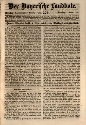 Der Bayerische Landbote Samstag 7. September 1850