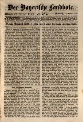 Der Bayerische Landbote Mittwoch 18. September 1850