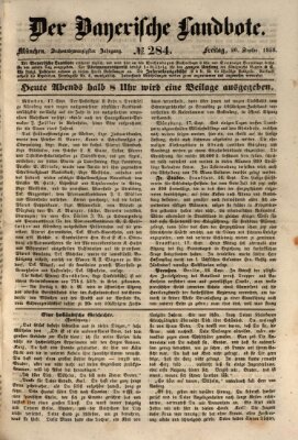 Der Bayerische Landbote Freitag 20. September 1850