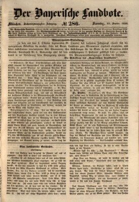 Der Bayerische Landbote Sonntag 22. September 1850