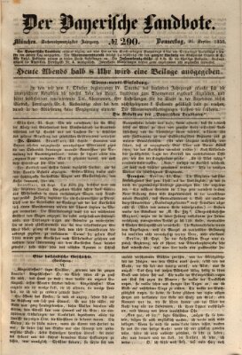 Der Bayerische Landbote Donnerstag 26. September 1850