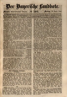 Der Bayerische Landbote Montag 30. September 1850