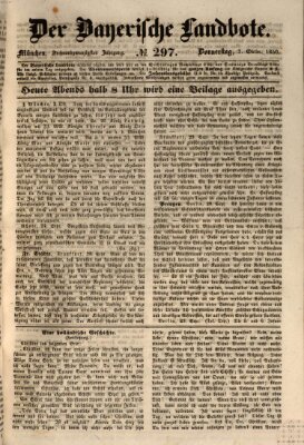 Der Bayerische Landbote Donnerstag 3. Oktober 1850