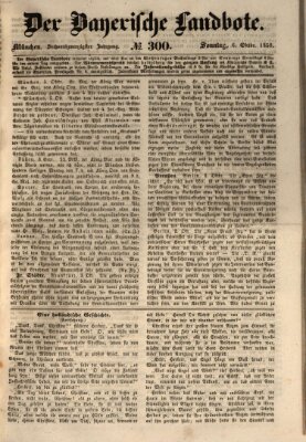 Der Bayerische Landbote Sonntag 6. Oktober 1850
