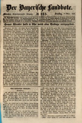 Der Bayerische Landbote Samstag 19. Oktober 1850