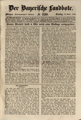 Der Bayerische Landbote Samstag 26. Oktober 1850