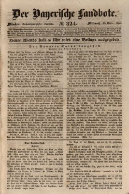 Der Bayerische Landbote Mittwoch 30. Oktober 1850