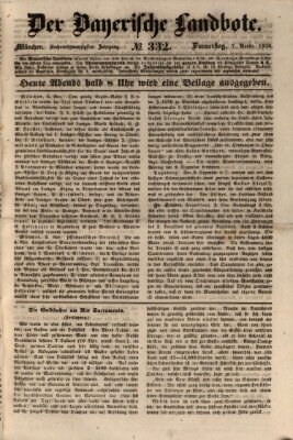 Der Bayerische Landbote Donnerstag 7. November 1850