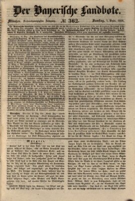 Der Bayerische Landbote Samstag 7. Dezember 1850