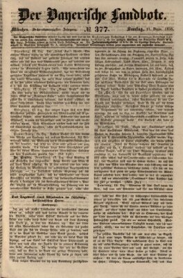 Der Bayerische Landbote Samstag 21. Dezember 1850