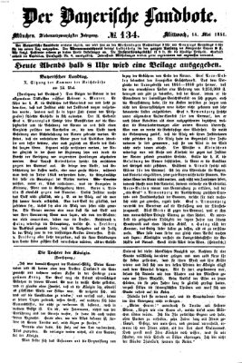 Der Bayerische Landbote Mittwoch 14. Mai 1851