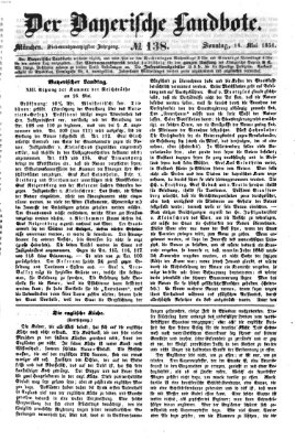 Der Bayerische Landbote Sonntag 18. Mai 1851