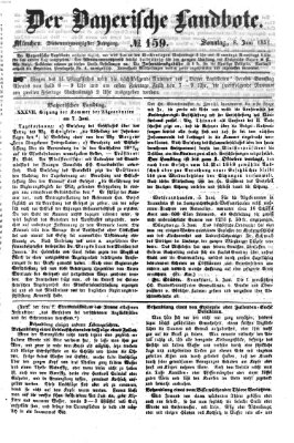 Der Bayerische Landbote Sonntag 8. Juni 1851