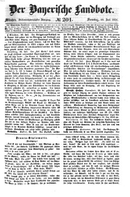 Der Bayerische Landbote Sonntag 20. Juli 1851