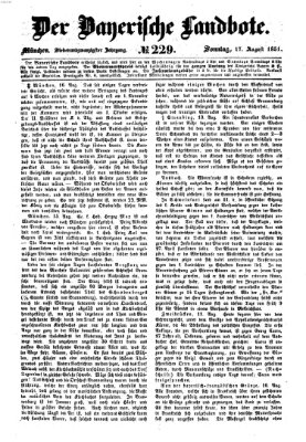 Der Bayerische Landbote Sonntag 17. August 1851