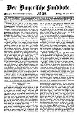 Der Bayerische Landbote Freitag 28. Januar 1853