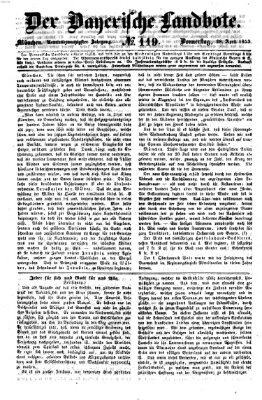 Der Bayerische Landbote Donnerstag 28. April 1853