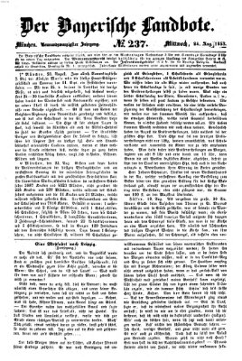 Der Bayerische Landbote Mittwoch 24. August 1853