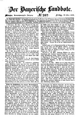 Der Bayerische Landbote Freitag 23. September 1853