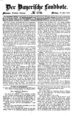 Der Bayerische Landbote Montag 26. Juni 1854