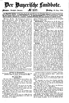 Der Bayerische Landbote Dienstag 22. August 1854