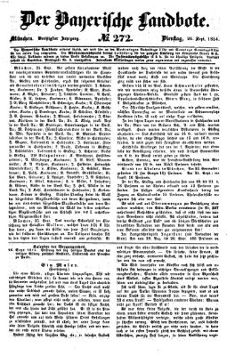 Der Bayerische Landbote Dienstag 26. September 1854