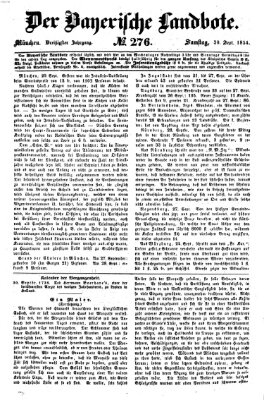 Der Bayerische Landbote Samstag 30. September 1854