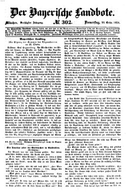 Der Bayerische Landbote Donnerstag 26. Oktober 1854