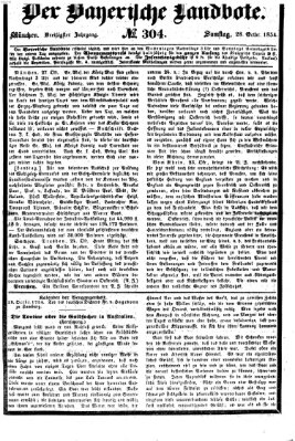 Der Bayerische Landbote Samstag 28. Oktober 1854