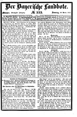 Der Bayerische Landbote Sonntag 26. November 1854