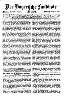 Der Bayerische Landbote Mittwoch 13. Dezember 1854