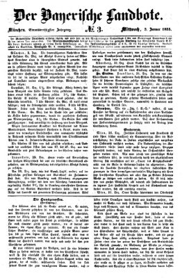 Der Bayerische Landbote Mittwoch 3. Januar 1855