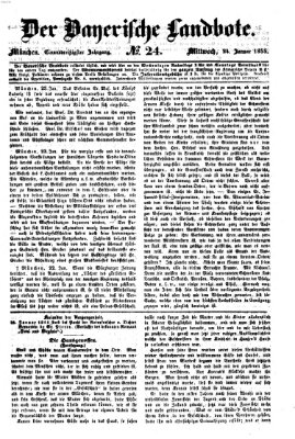 Der Bayerische Landbote Mittwoch 24. Januar 1855