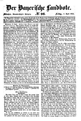 Der Bayerische Landbote Freitag 6. April 1855