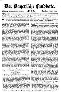 Der Bayerische Landbote Samstag 7. April 1855