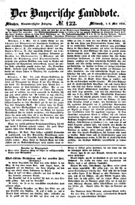 Der Bayerische Landbote Mittwoch 2. Mai 1855