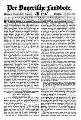 Der Bayerische Landbote Samstag 23. Juni 1855