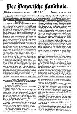 Der Bayerische Landbote Sonntag 24. Juni 1855